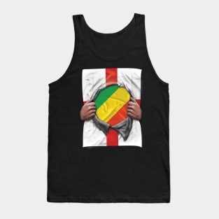 Republic Of The Congo Flag English Flag Ripped - Gift for Congon From Republic Of The Congo Tank Top